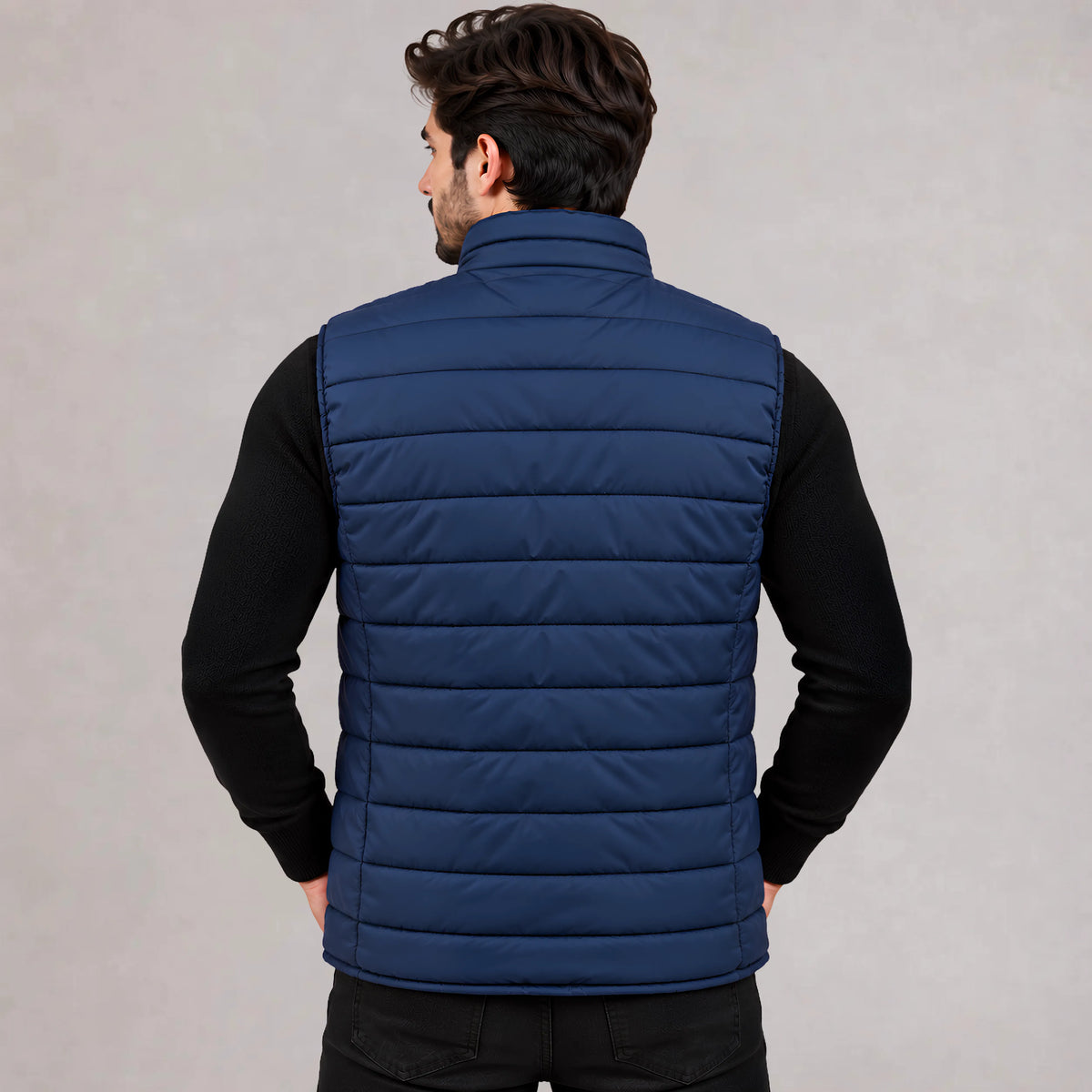 Men's Puffer Vest - Navy | Mooseline Canada