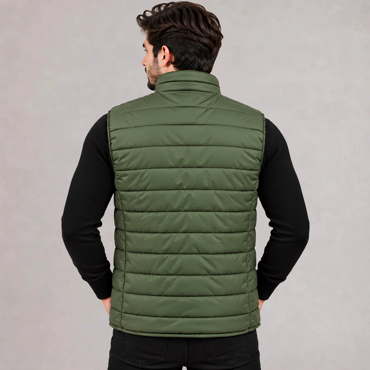 Men's Puffer Vest - Green | Mooseline Canada