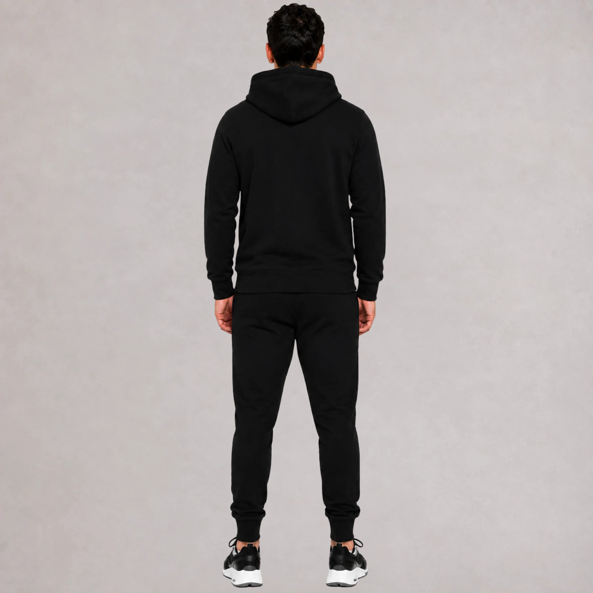 Fleece Black Jogging Suit Leather Badges | MooseLine Canada – Premium Fleece Jogging Suit
