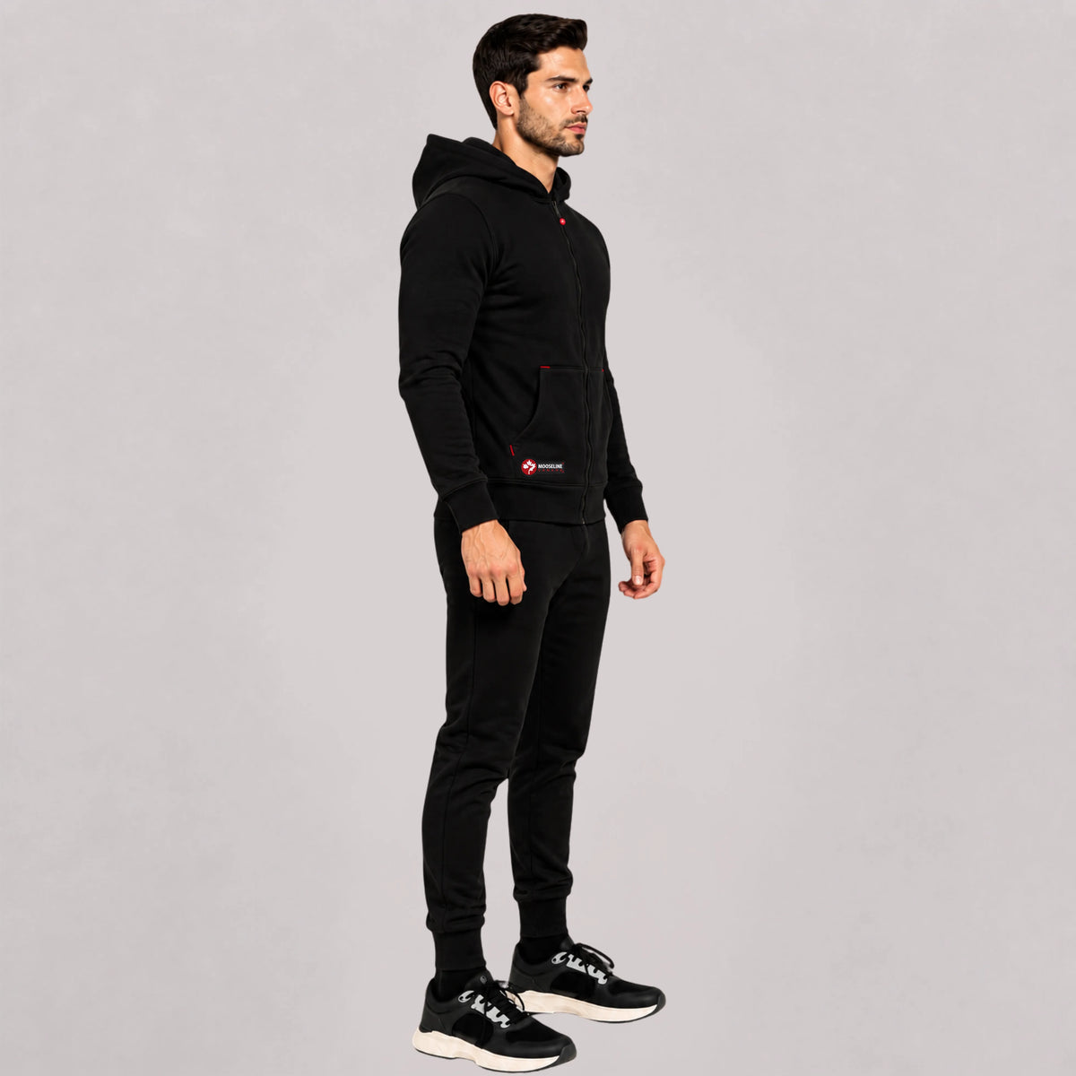 Fleece Jogging Suit | MooseLine Canada – Fleece Jogging Suit_in_Black_Color