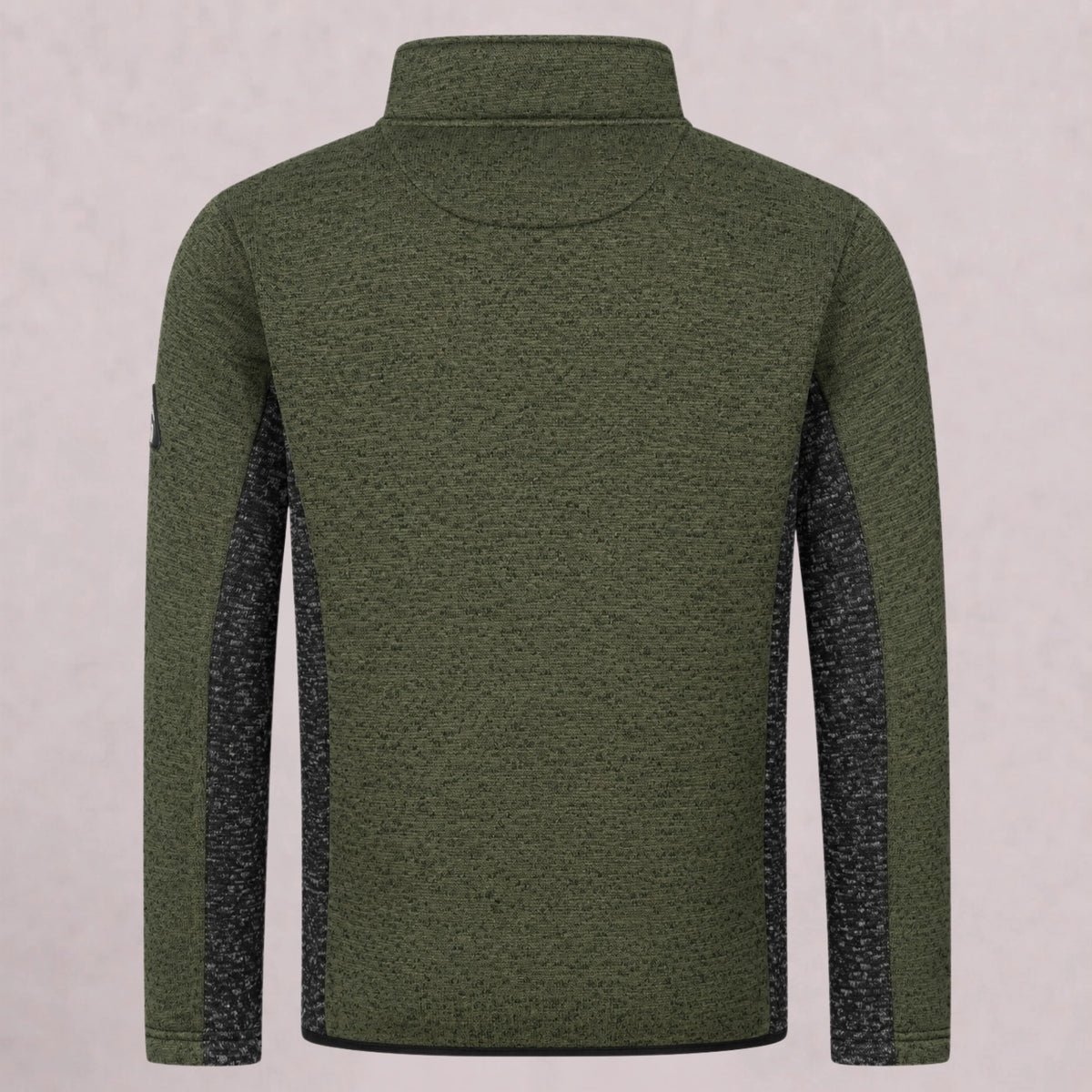 Sweater Knit with Sherpa – Olive Green / Black | Mooseline Canada