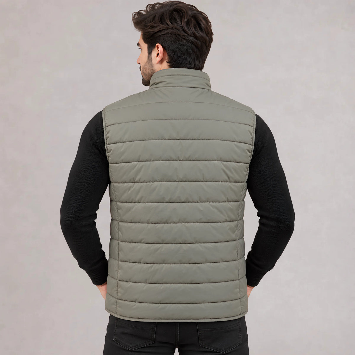 Men's Puffer Vest - Grey | Mooseline Canada
