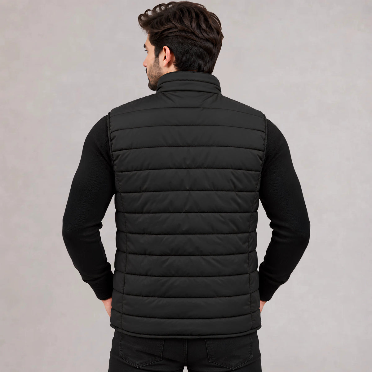 Men's Puffer Vest - Black | Mooseline Canada