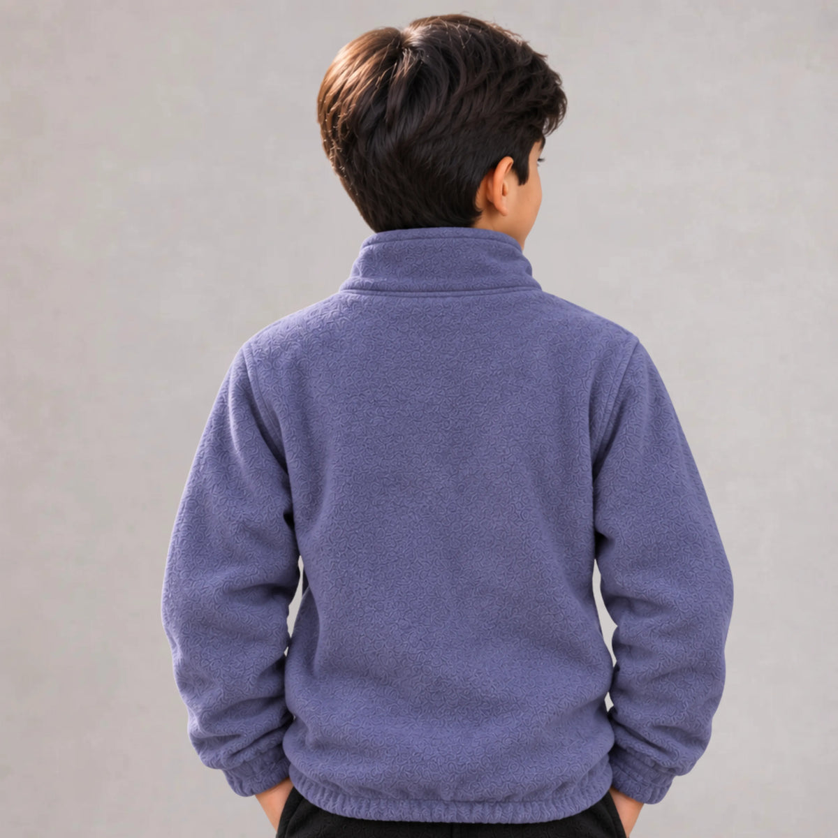 Kids Polar Fleece Half-Zip – Navy | MooseLine Canada