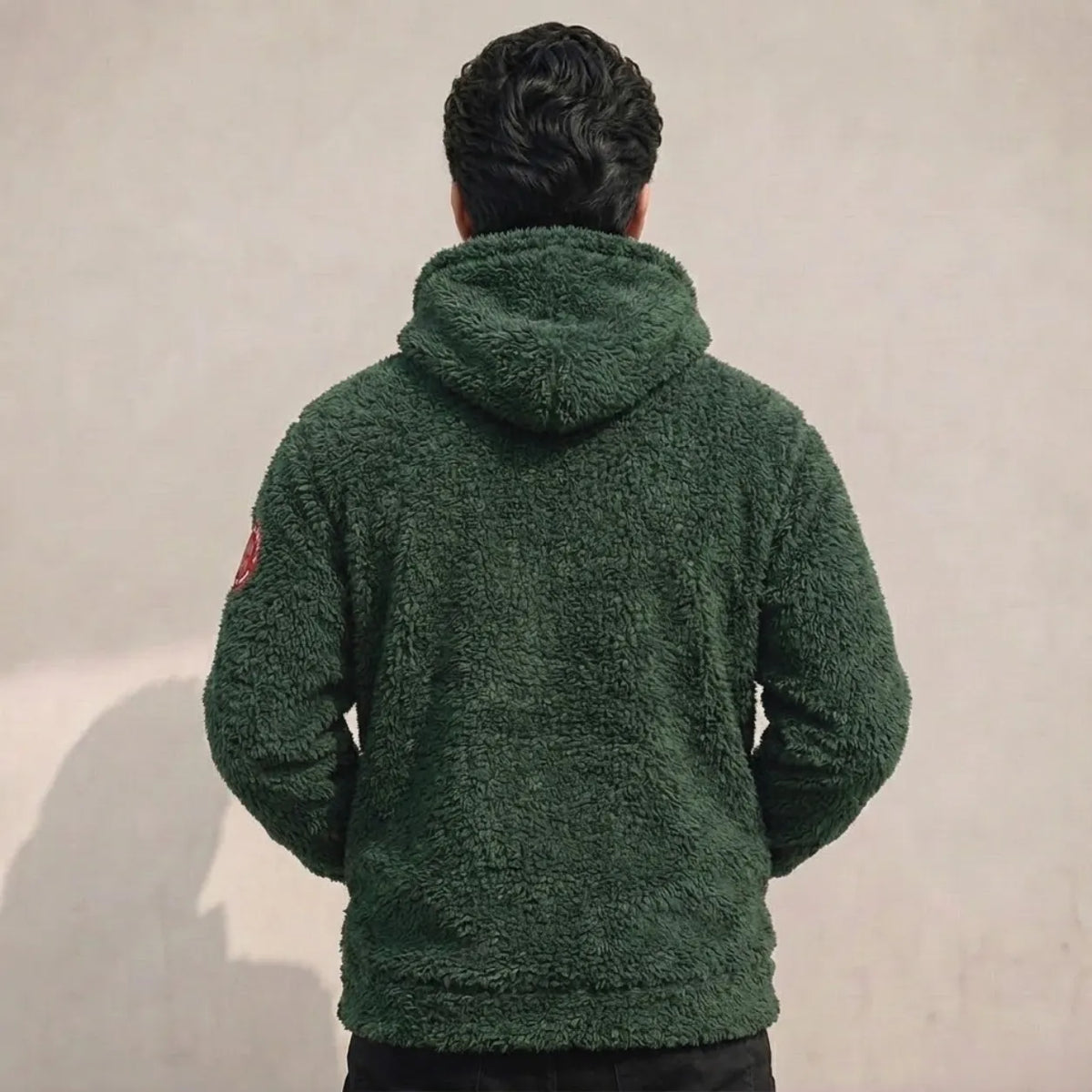 Sherpa Hoodie Olive Green | MooseLine Canada – Premium Fleece Hoodie